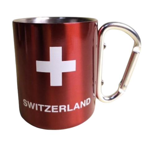 [CR 1100] Tasse en inox &quot;Switzerland&quot;