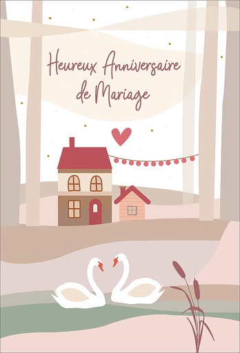 [HA 524480-4] Carte Anniv. de mariage