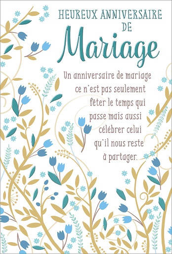 [HA 524480-6] Carte Anniv. de mariage