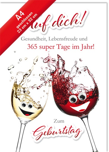 [A4-GB 51-1059] Karte A4 Geburtstag