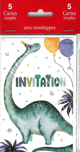 [Mi5-IN 523356] Pack 5 cart.simples invitation