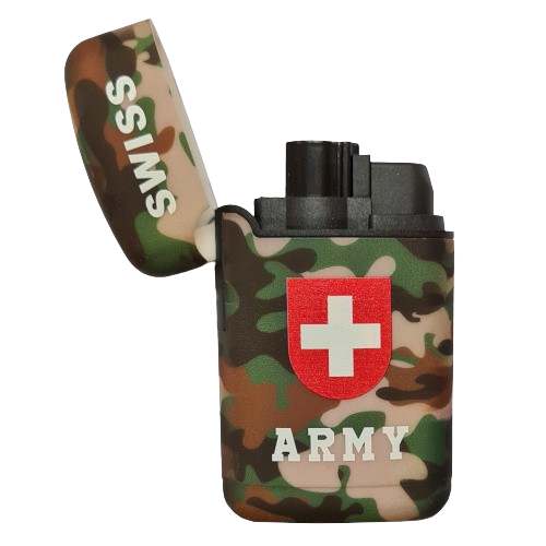 [BQ 201988.1] Display 20 Briquets Easy Torch &quot;armée suisse&quot; (8.90/pce)