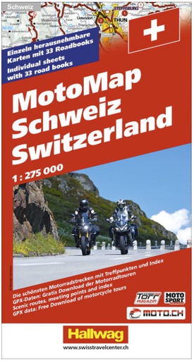 [BZ38295706] Schweiz MotoMap 1:275 000 