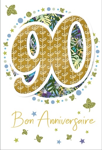 [AG 524190-90] Carte Anniv. 90 ans